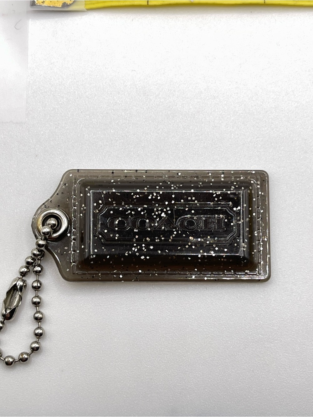 Coach Poppy Smoky Clear with Silver Glitter Hang Tag - Picture 2 of 4